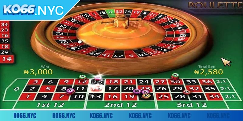 Roulette KO66 – Trải Nghiệm Cá Cược Đỉnh Cao Tại Casino Ảo 2 Thiết kế mặt bàn gồm 37 ô số